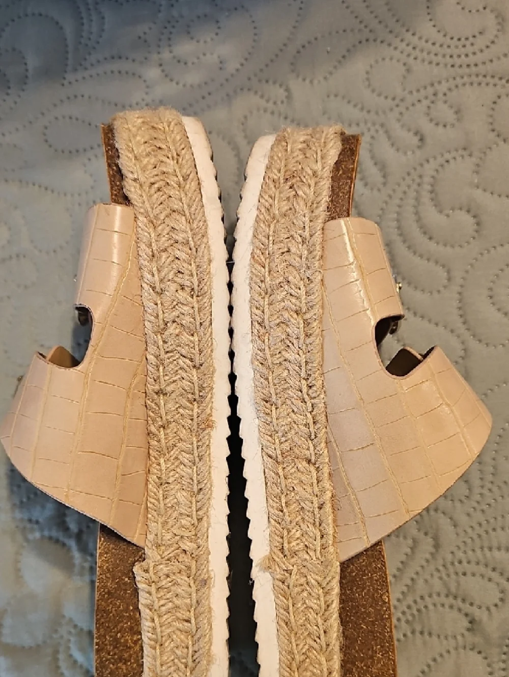 Soda Light Tan Double Buckle Slide Sandals